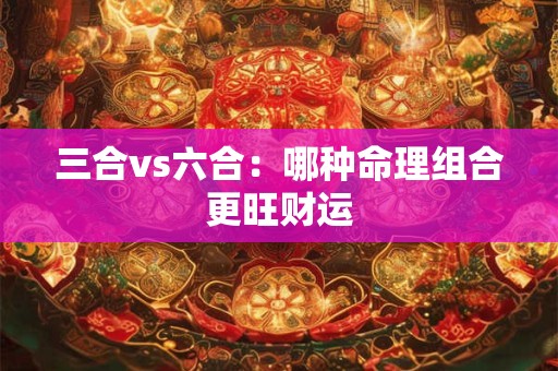 三合vs六合：哪种命理组合更旺财运