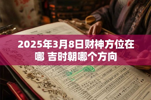 2025年3月8日财神方位在哪 吉时朝哪个方向