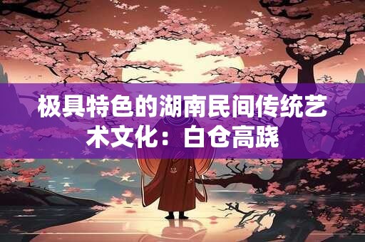 极具特色的湖南民间传统艺术文化：白仓高跷