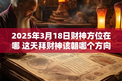 2025年3月18日财神方位在哪 这天拜财神该朝哪个方向