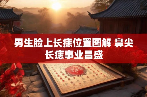 男生脸上长痣位置图解 鼻尖长痣事业昌盛