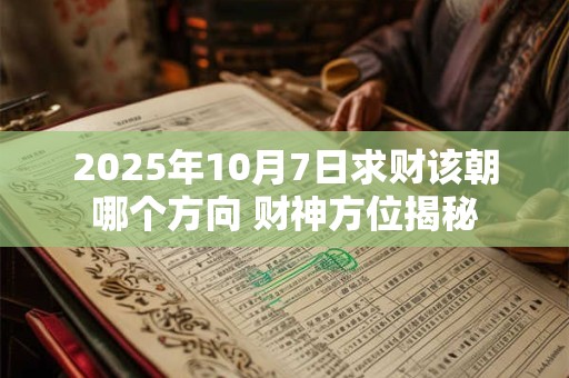 2025年10月7日求财该朝哪个方向 财神方位揭秘