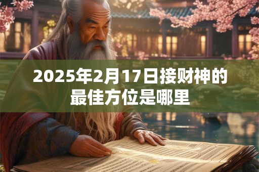 2025年2月17日接财神的最佳方位是哪里