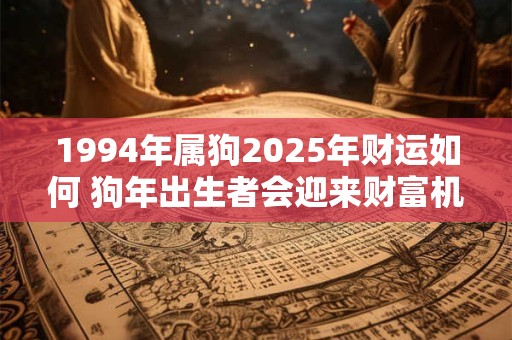 1994年属狗2025年财运如何 狗年出生者会迎来财富机遇吗