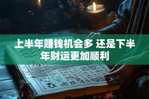 上半年赚钱机会多 还是下半年财运更加顺利