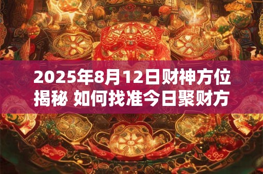 2025年8月12日财神方位揭秘 如何找准今日聚财方位