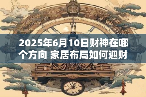 2025年6月10日财神在哪个方向 家居布局如何迎财神