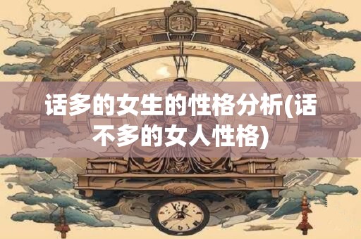 话多的女生的性格分析(话不多的女人性格)