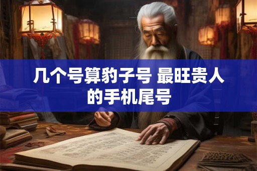 几个号算豹子号 最旺贵人的手机尾号