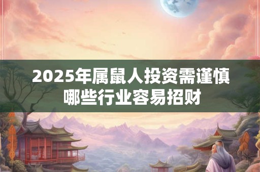 2025年属鼠人投资需谨慎 哪些行业容易招财