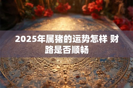 2025年属猪的运势怎样 财路是否顺畅