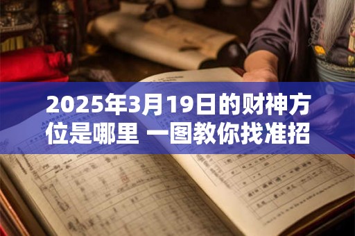 2025年3月19日的财神方位是哪里 一图教你找准招财位置