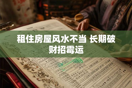 租住房屋风水不当 长期破财招霉运