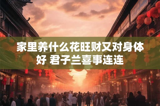 家里养什么花旺财又对身体好 君子兰喜事连连