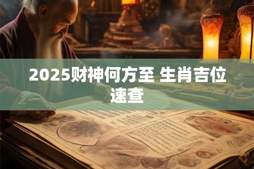 2025财神何方至 生肖吉位速查