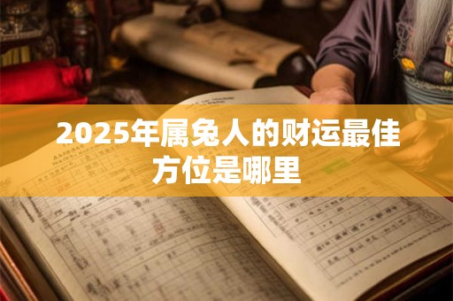 2025年属兔人的财运最佳方位是哪里