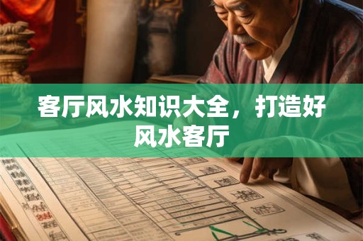 客厅风水知识大全，打造好风水客厅