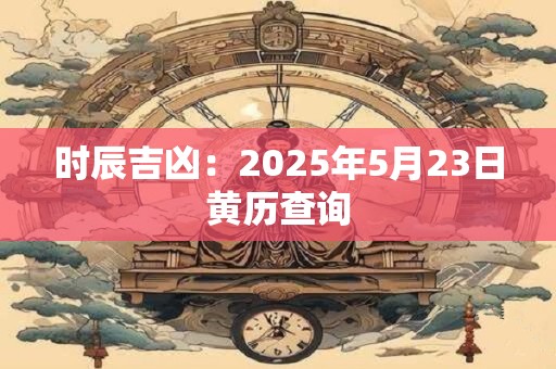 时辰吉凶：2025年5月23日黄历查询