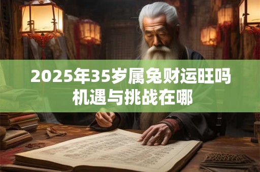 2025年35岁属兔财运旺吗 机遇与挑战在哪