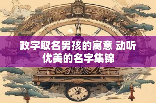 政字取名男孩的寓意 动听优美的名字集锦