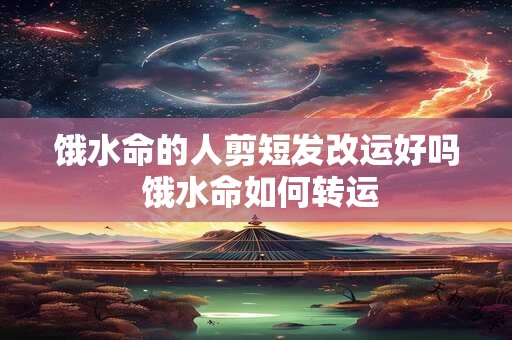 饿水命的人剪短发改运好吗 饿水命如何转运
