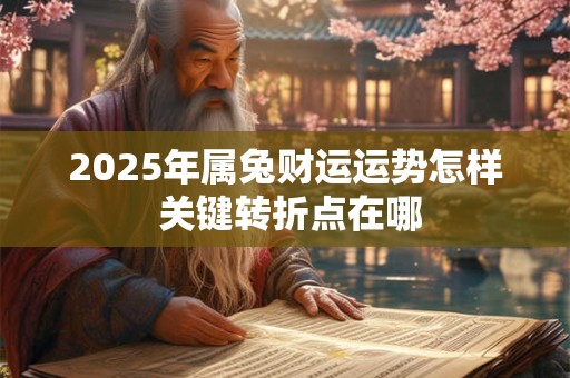 2025年属兔财运运势怎样 关键转折点在哪