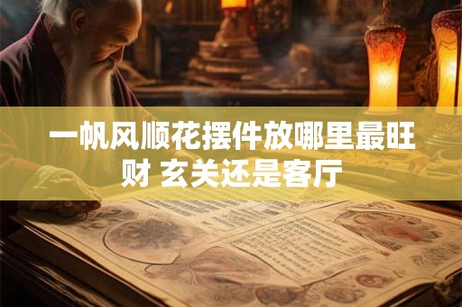 一帆风顺花摆件放哪里最旺财 玄关还是客厅