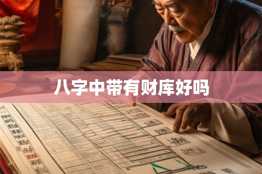 八字中带有财库好吗