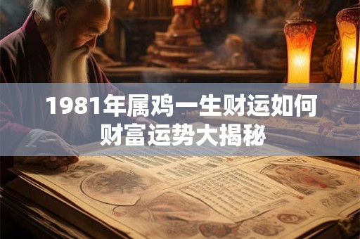 1981年属鸡一生财运如何 财富运势大揭秘