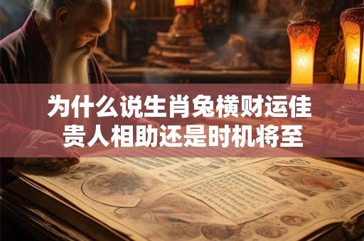 为什么说生肖兔横财运佳 贵人相助还是时机将至