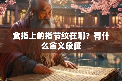 食指上的指节纹在哪？有什么含义象征