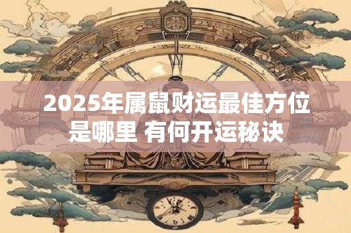 2025年属鼠财运最佳方位是哪里 有何开运秘诀