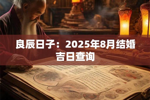 良辰日子：2025年8月结婚吉日查询