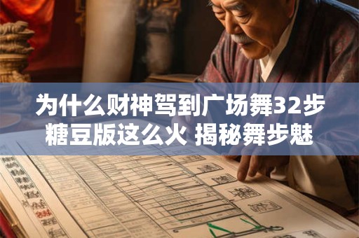 为什么财神驾到广场舞32步糖豆版这么火 揭秘舞步魅力