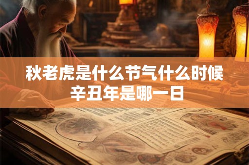 秋老虎是什么节气什么时候 辛丑年是哪一日