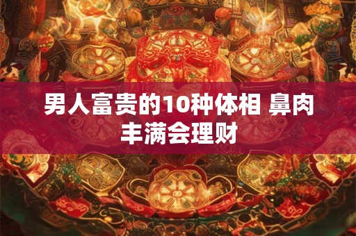 男人富贵的10种体相 鼻肉丰满会理财