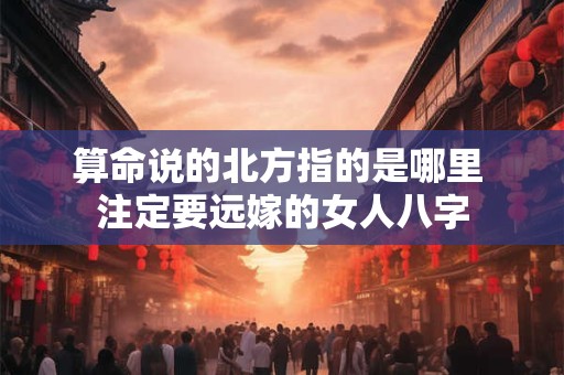 算命说的北方指的是哪里 注定要远嫁的女人八字