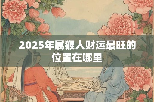 2025年属猴人财运最旺的位置在哪里