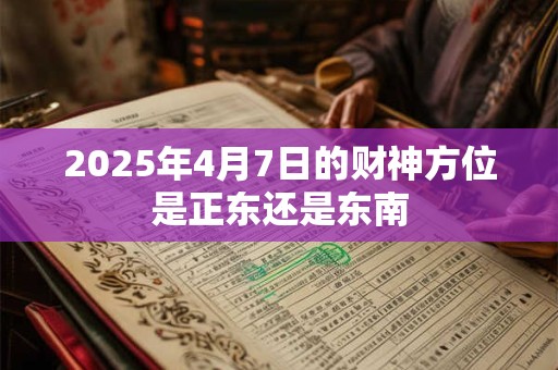2025年4月7日的财神方位是正东还是东南