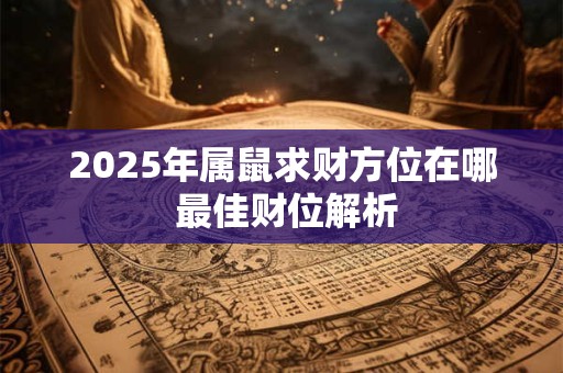 2025年属鼠求财方位在哪 最佳财位解析