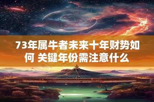 73年属牛者未来十年财势如何 关键年份需注意什么
