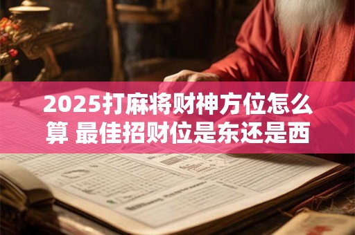 2025打麻将财神方位怎么算 最佳招财位是东还是西