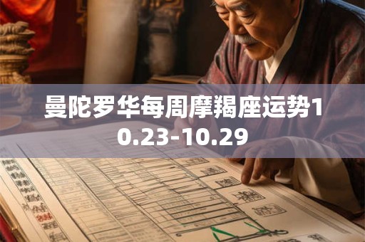 曼陀罗华每周摩羯座运势10.23-10.29