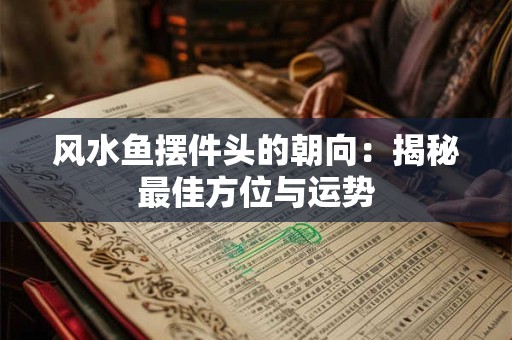 风水鱼摆件头的朝向：揭秘最佳方位与运势
