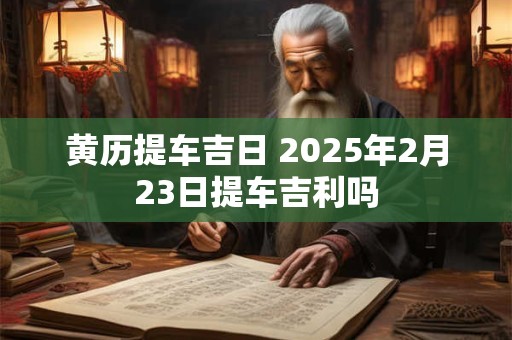 黄历提车吉日 2025年2月23日提车吉利吗