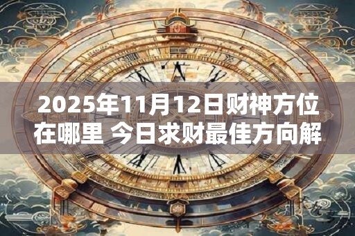 2025年11月12日财神方位在哪里 今日求财最佳方向解析