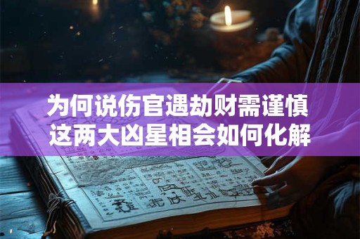 为何说伤官遇劫财需谨慎 这两大凶星相会如何化解