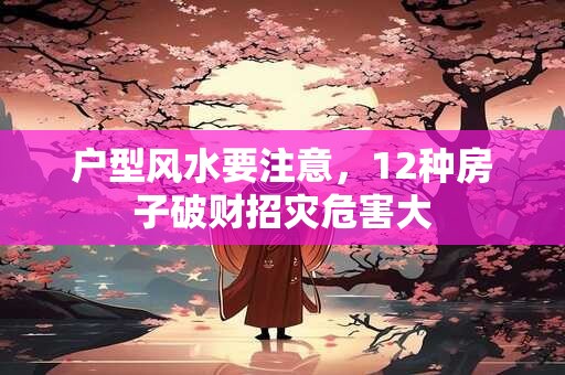 户型风水要注意，12种房子破财招灾危害大