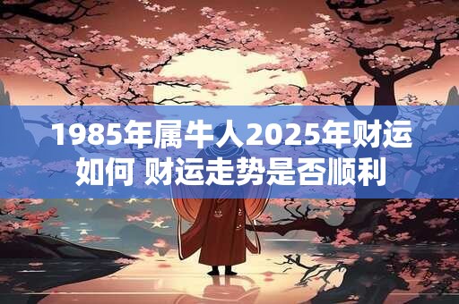 1985年属牛人2025年财运如何 财运走势是否顺利