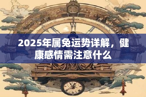 2025年属兔运势详解，健康感情需注意什么